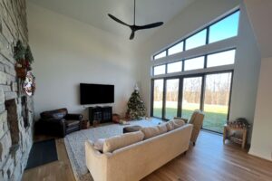 Catalyst House in the Woods. Living room right